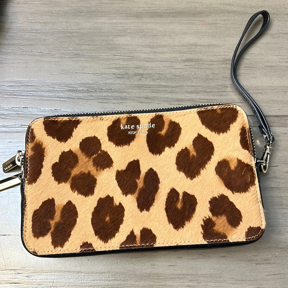 Kate Spade Leopard Print Wristlet